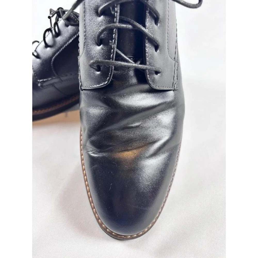 Men's Nunn & Bush Dress Shoes US 10W‎ Leather Oxford Derby Black Work Wedding